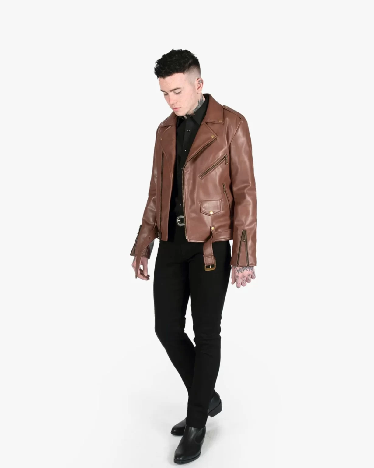 Men’s Brown Rider Leather Jacket