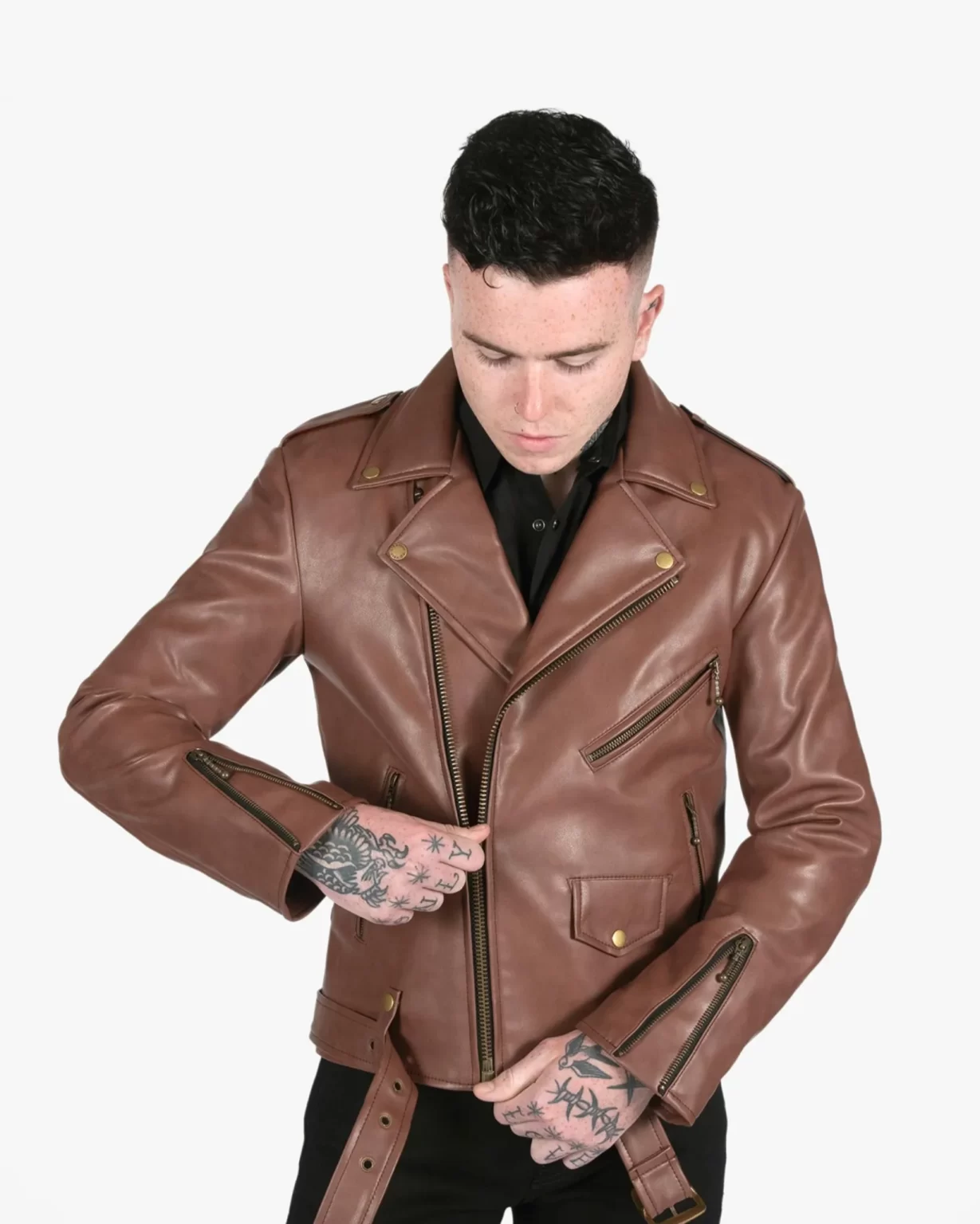 Men’s Brown Rider Leather Jacket