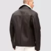 Oversized Mens Black Shearling Leather Jacket Leather