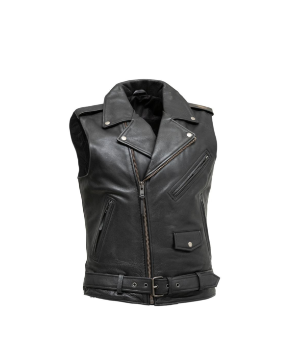 Real Men Real Biker Leather Vest