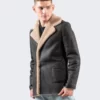 Shearling Luxe Leather Jacket For Men