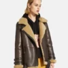 Sheepskin Real Shearling Leather Jacket For Women Leather