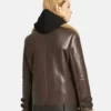 Sheepskin Real Shearling Leather Jacket For Women Leather