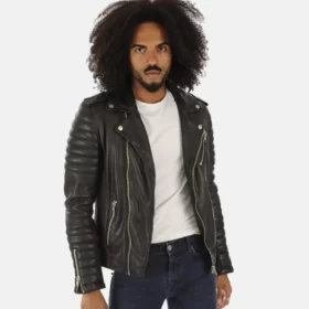 Men’s Talon Genuine Cowhide Biker Leather Jacket