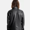 Mens Cowhide Longways Leather Blazer