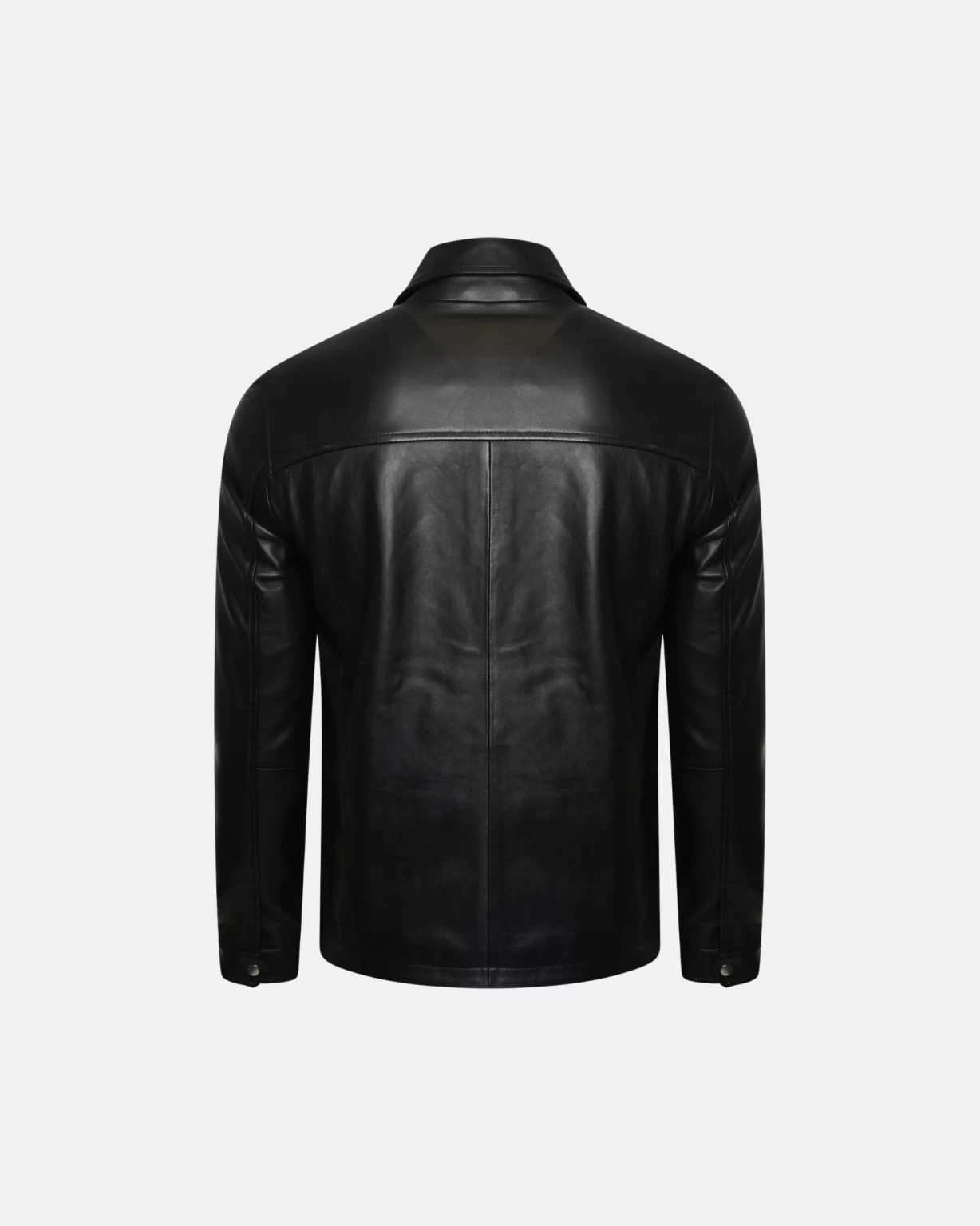 Mens Cowhide Longways Leather Blazer