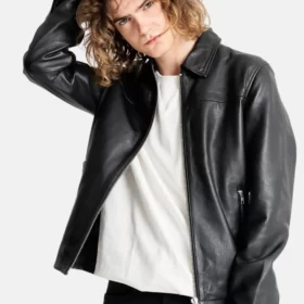 Mystical Easy Riders Black Leather Biker Jacket