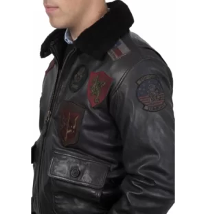 Top Gun Maverick Black Leather Jacket