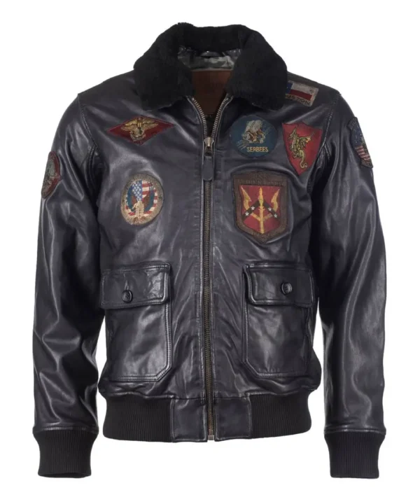 Top Gun Maverick Black Leather Jacket