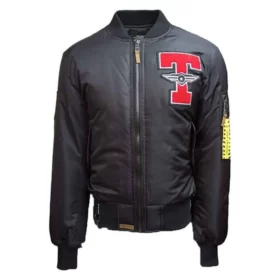 Top Gun Kids MA-1 Parachute Black Bomber Jacket