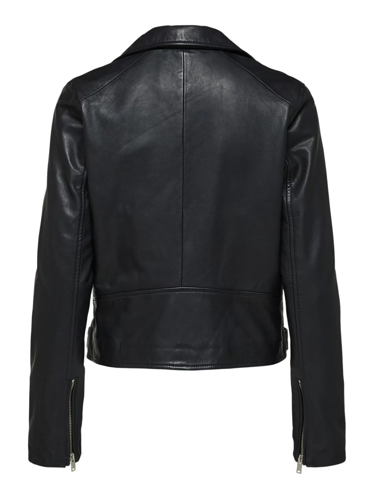 Women Biker Black Real leather Jacket