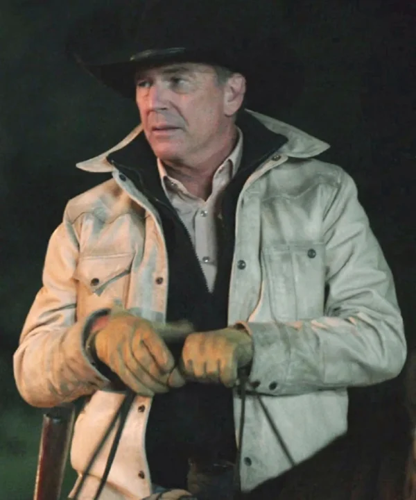 Yellowstone Season 5 John Dutton White Jacket