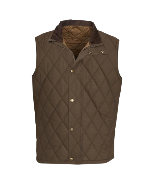 Yellowstone john Dutton Brown Vest Leather 02