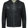 black leather jacket men