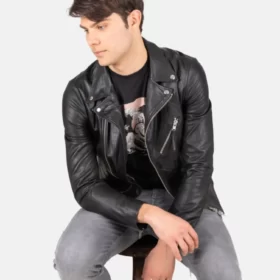 Men’s New Soft Vick Biker Style Leather Jacket