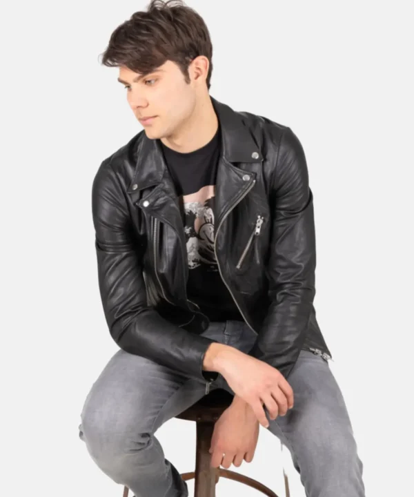 soft leather new biker jacket