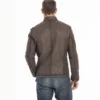 Leo Mens Trucker Quilted Leather Jacket