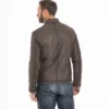 Leo Mens Trucker Quilted Leather Jacket