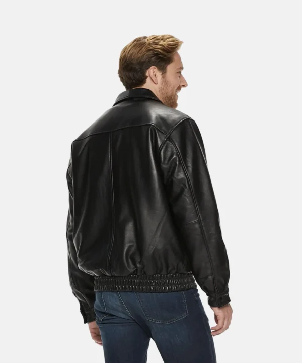 Bomber Leather Jacket For Men