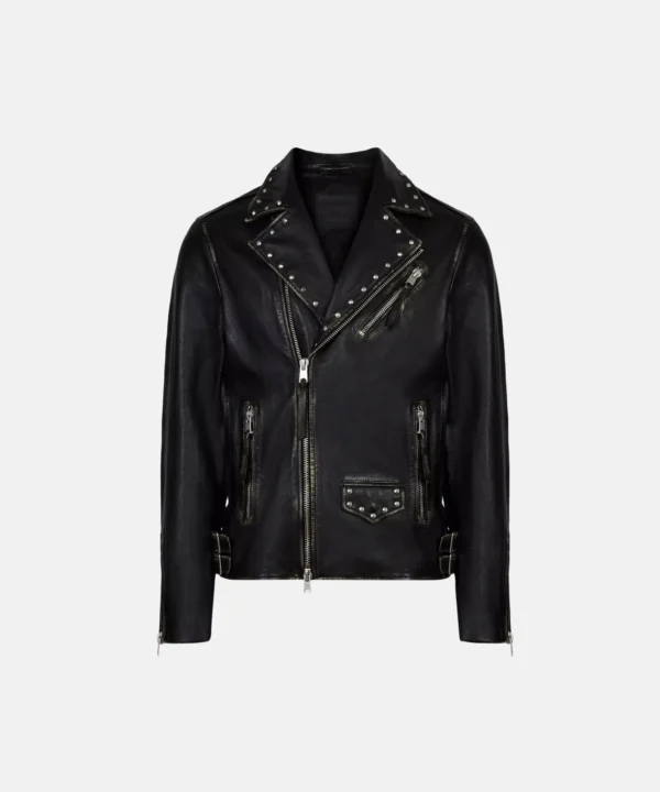 New Punk Casual Biker Shearling Collar Jacket