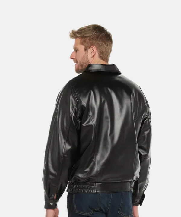 Leather Bomber Jacket For Men