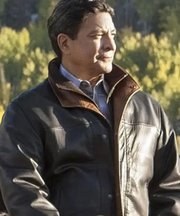 yellowstone gil birmingham thomas rainwater leather jacket