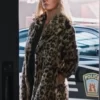 yellowstone kelly reilly beth dutton cheetah print coat Leather