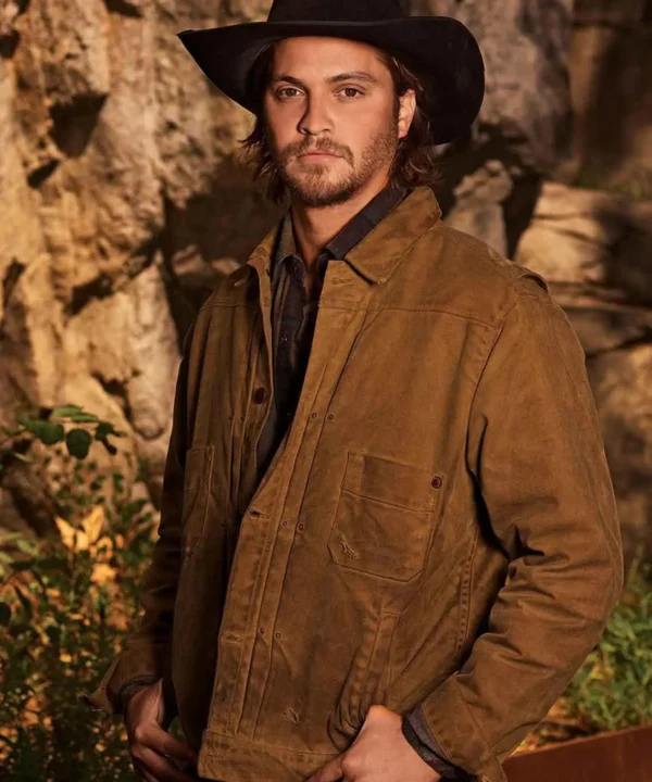 yellowstone luke grimes kayce dutton leather jacket