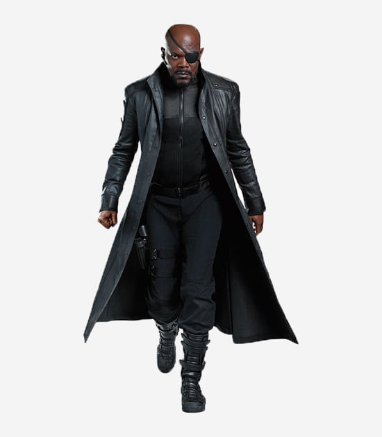 Avengers Nick Fury Leather Trench Coat