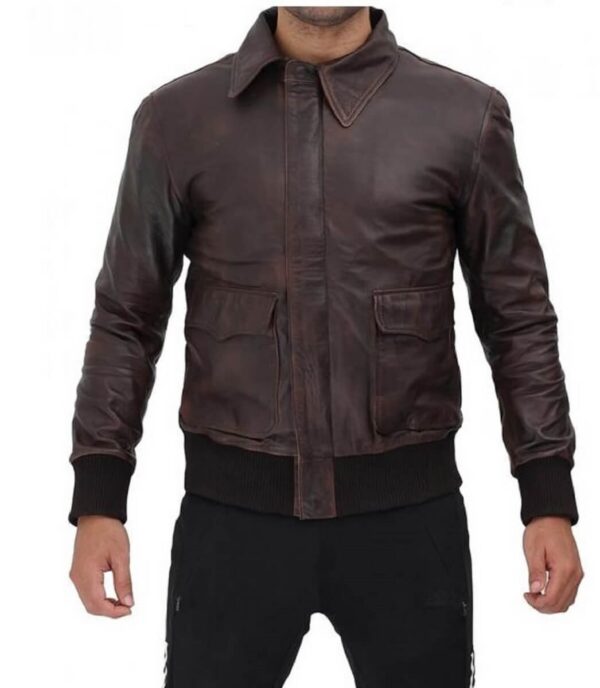 Billy Hargrove Stranger Things Brown Leather Jacket