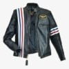 Captain America Easy Rider Usa Flag Leather Jacket-01