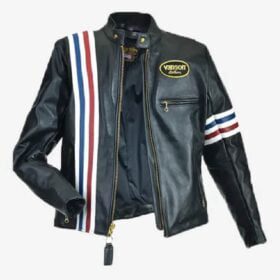 Captain America Easy Rider Usa Flag Leather Jacket