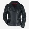 Hellfire Club Unisex Black Leather Jacket