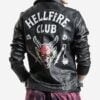 Hellfire Club Unisex Black Leather Jacket