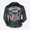 Hellfire Club Unisex Black Leather Jacket