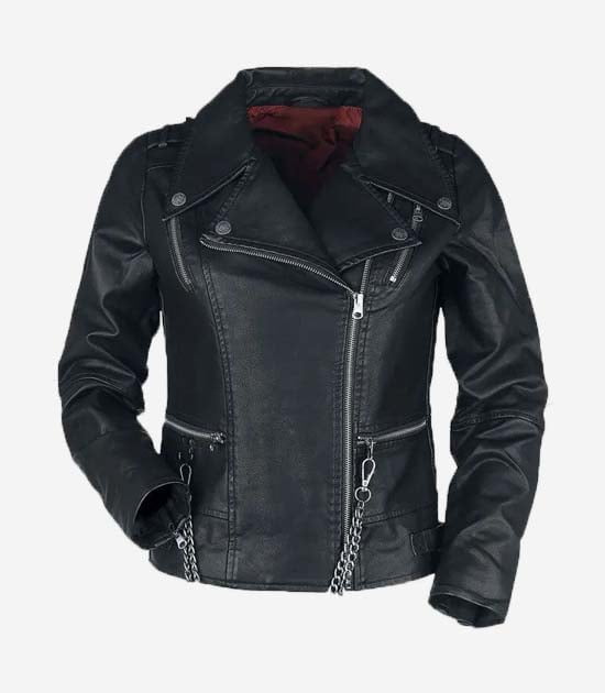 Hellfire Club Unisex Black Leather Jacket