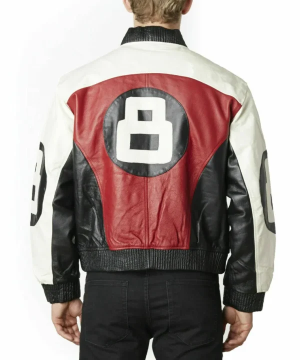 Mens-Red-8-Ball-Bomber-Leather-Jacket