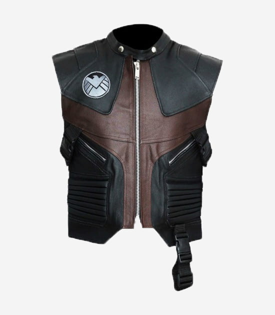 The Avengers Hawkeye Jeremy Renner Leather Vest