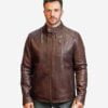 Top-Gun-Flying-Racer-Brown-Leather-Jacket