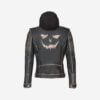 The Killing Suicide Squad Joker Hooded Leather Jacket