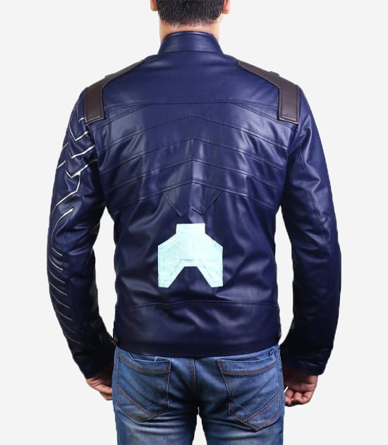 Avengers Bucky Barnes Winter Soldier Blue Jacket