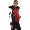 Womens-Red-8-Ball-Bomber-Leather-Jacket