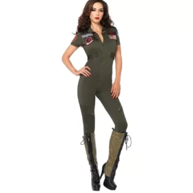 Women’s Top Gun Flight Suit Costume