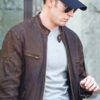 Captain America Civil War Chris Evans Suede Leather Jacket