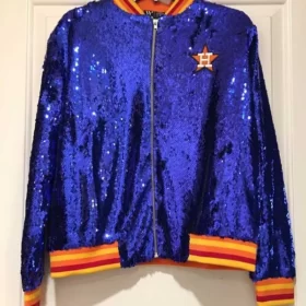 Astros Sequin Blue Jacket