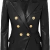 Koza Leathers Women's Real Lambskin Leather Blazer BW065