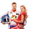 Ricky Bobby Wonder Jacket Racing White Faux Leather Jacket