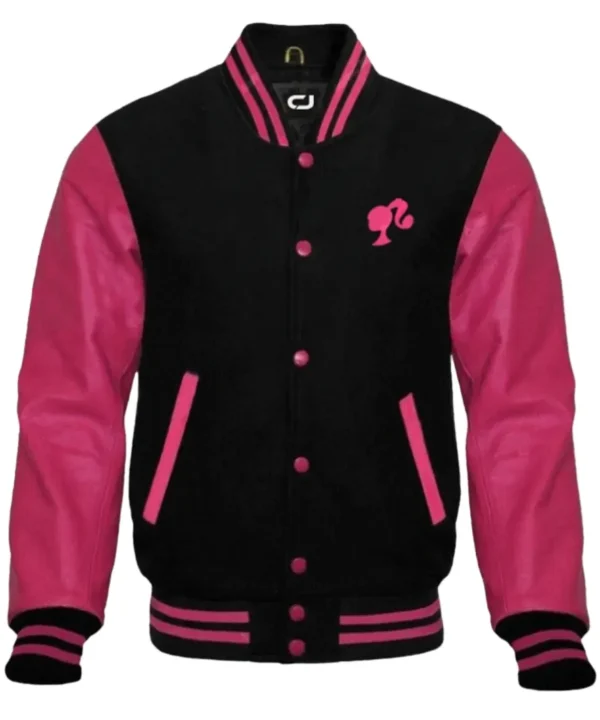 Barbie Pink Varsity Jacket-01