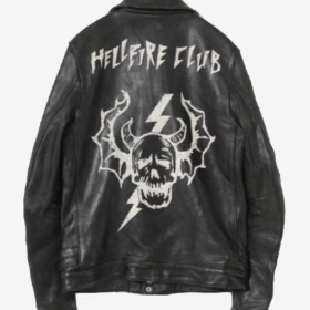 Hellfire Club Biker Leather Jacket