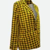 Lily Collins Emily In Paris Yellow Plaid Blazer-01